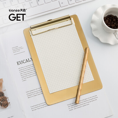 

Sky retro writing board office finance book board clip metal menu pad writing board A5 board clip office supplies TS-5730