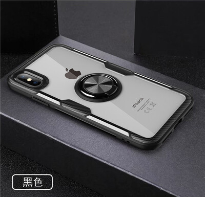 

Back Cover For iPhone XS Max Case Car Holder Stand PC TPU Ring Suction Scratchproof Bracket Made in Germany