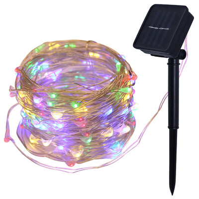 

UpperX Solar String Lights 10M 100LED Outdoor String Lights Waterproof Decorative String Lights for Patio Garden Yard Party