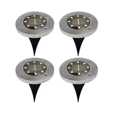 

4PCS 16LED Solar Power Buried Light Under Ground Lamp Outdoor Path Way Garden Decking
