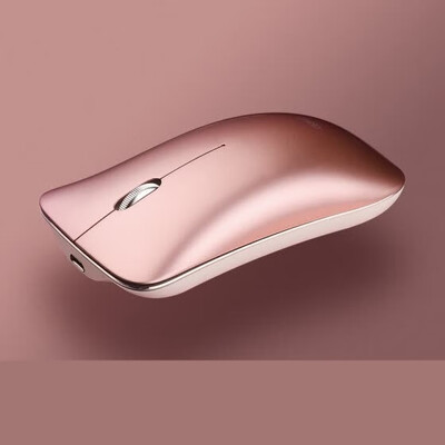 

INPHIC PM9 aluminum alloy rechargeable wireless mouse mute ultra-thin portable 24G small hand home computer office Apple MAC notebook mouse rose gold