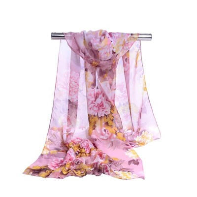 

Peony flower sunscreen shawl scarf silk scarf Decorative scarves holiday gifts