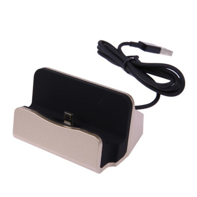 

Dock charger with cable waterproof sync charging dock station desktop charger stand for iphone android