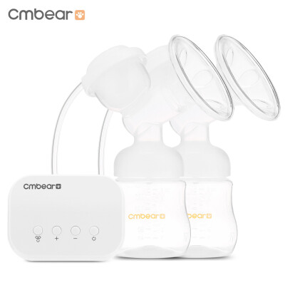 

Cmbear ZRX - 0821 Double Electric Breast Pump USB BPA Free with Milk Bottle Baby Breastfeeding