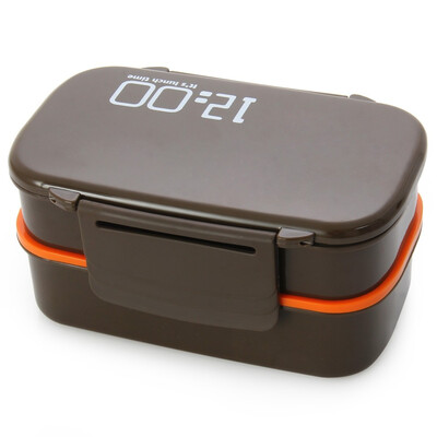 

Japan Style Double Tier Bento Lunch Box Kitchen Accessories Tableware Microwave