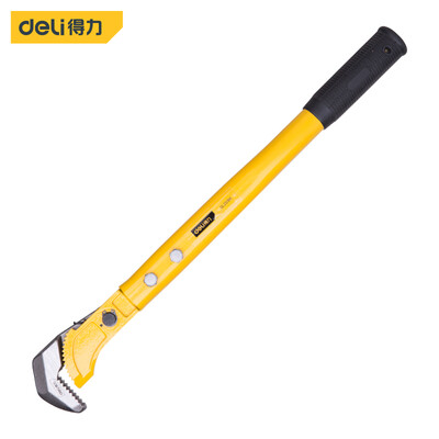 

Deli deli fast pipe wrench multi-purpose steel wrench round pipe wrench water pump pliers pipe wrench 18 inch DL2518K