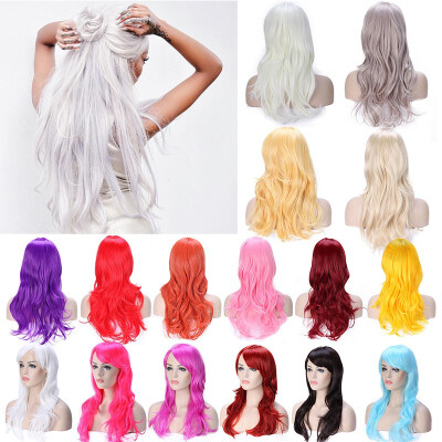 

Full Wig Cosplay Wigs for Women Synthetic Long Curly Wigs Wavy Anime Costume Heat Resistance