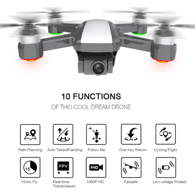 

DREAM 5GHz GPSGLONASS Optical Flow Positioning 1080P Camera FPV Altitude Hold RC Quadcopter