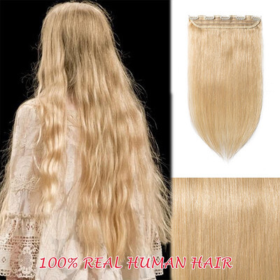 

100 Human Hair Clip In Hair Extensions 9 Colors Can Curly Dyed Washed 1 Piece5 Clips