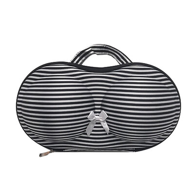 

Colorful Pattern Underwear Storage Box Portable Bra Bag with Mesh&Handle for Travel Fitness
