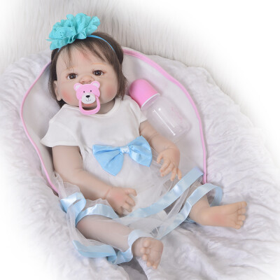 

23 Doll Reborn Baby Boy Look Real Sleeping Silicone Full Body Lifelike Baby Reborn Bonecas Kids Holiday Gifts Play Toy