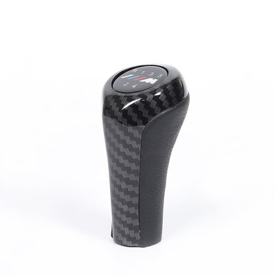 

56 Speed Carbon Fiber Car Gear Shift Knob With M Logo For BMW 1 3 5 6 Series E30 E32 E34 E36 E38 E39 E46 E53 E60 E63 E83 E84