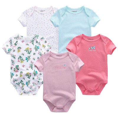 

5PCSLot Baby Bodysuits Newborn For Babies 0-12M Infant Baby Girls Clothes Jumpsuit Rompers Baby Boys Clothes Clothing Sets Cotton