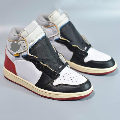 

Hot UNION LA 1 HIGH OG NRG White Varsity Blue Red Wolf Grey Black For Men Basketball Shoes Top Quality Sports Sneakers BV1300-1