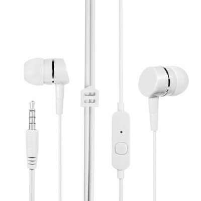 

Dika MH3 stereo in-ear headphones mobile phone headset computer game headset with Michael can call Apple Android universal pearl white