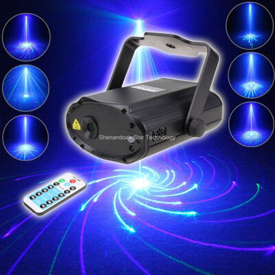 

ESHINY Remote MINI Blue Green Laser 32 Big Patterns Projector DJ Dance Disco Bar Party Xmas Effect Light Show T178
