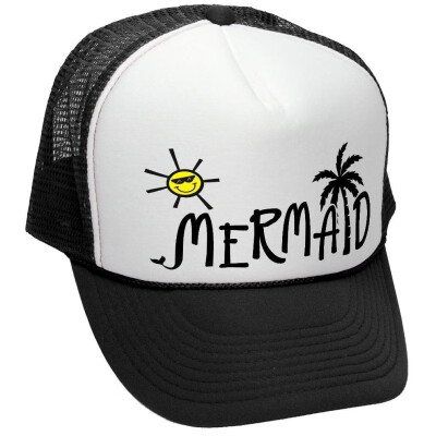 

Mermaid - Cute Sexy Beach Sun Sand Swim Ocean - Unisex Adult Trucker Cap Hat