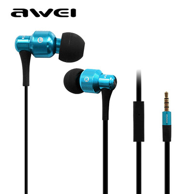 

Awei with the 500I in-ear metal subwoofer mobile phone stereo cable control headset OEM custom