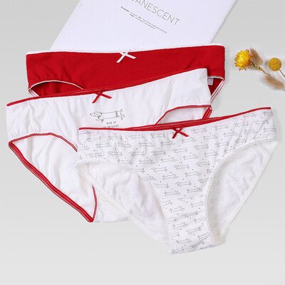 

Scarecrow MEXICAN panties female Lycra cotton Korean cute girl low waist ladies triangle underwear 3 loaded 81835 lucky dog L