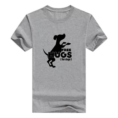 

Free Hugs For Dogs Vneck Tshirt Dog Shirt Mens t-Shirt Fashions Funny
