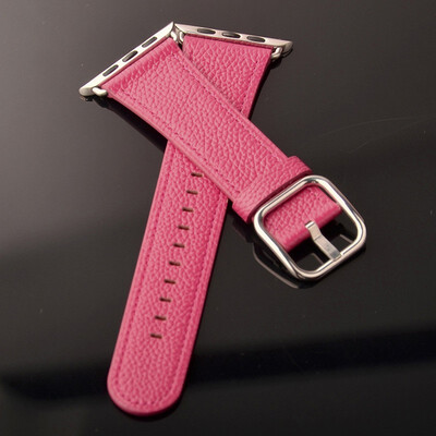 

Kebitt Leather Band for Apple Watch Series 4 3 2 1 38mm 42MM 40mm 44MM Replacement Watch Strap iWatch Band Steel Buckle