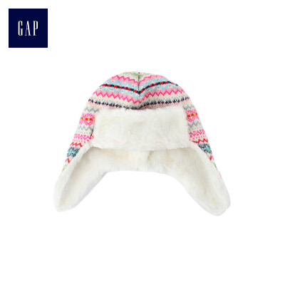 

GAP flagship store childrens clothing baby girl childrens knitted flying hat children plus velvet hat 383596 meters white  L