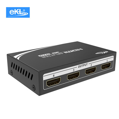 

eKL -miniHS104 HDMI splitter 1 in 4 out 4K HD support 3D one into four out