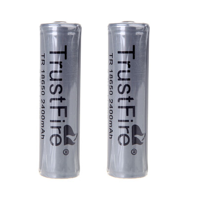 

TrustFire 18650 37V 2400mAh Rechargeable Battery with PCB Protected Board 1pairs