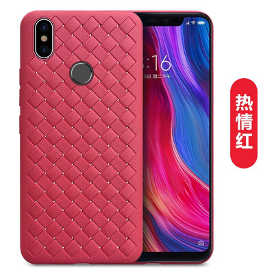 

Silicone Grid Weaving Fitted Cases For Xiaomi8 2018 Hot Sales Business Ventilation Dissipate heat Phone Cases for Xiaomi 8SE