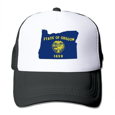 

Flag Map Of Oregon Mesh Unisex Adult- Snapback Trucker Hats