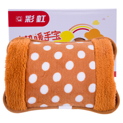 

Rainbow hand warmers double inserts plush electric hot water bottle rechargeable warm treasure has been injected water heating water bag