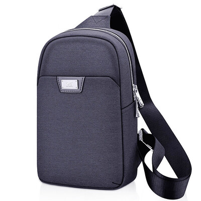 

Seven wolves shoulder bag chest bag mens Messenger bag casual sports Oxford cloth waterproof backpack blue B0800662-408