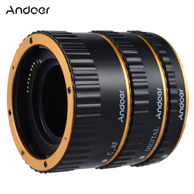 

Andoer Colorful Metal TTL Auto Focus AF Macro Extension Tube Ring for Canon EOS EF EF- 60D 7D 5D II 550D Red