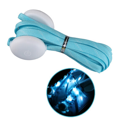 

One Pair of Fashionable LED Luminous Shoelaces Nylon Strap Colorful Flashing Light Shoe Lace 12m Length