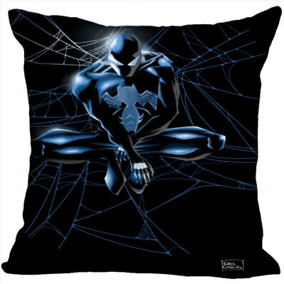 

Spiderman Pillow Cover Bedroom Home Office Decorative Pillowcase Square Zipper Pillow Cases Satin Fabric No Fade