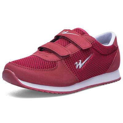 

Double Star Old Man Comfortable Lightweight Soft Bottom Anti-slip Wearable Breathable Leisure Travel Sports Middle-aged Healthy Steps Mother Womens Shoes 9092 Wine Red Female 40