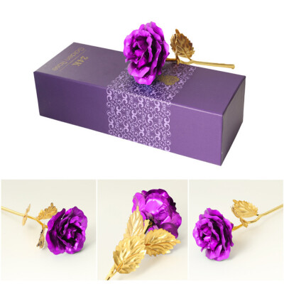 

Beautiful Gold-Plated Rose Elegant Everlasting Rose Flower Unique Anniversary Birthday Gift