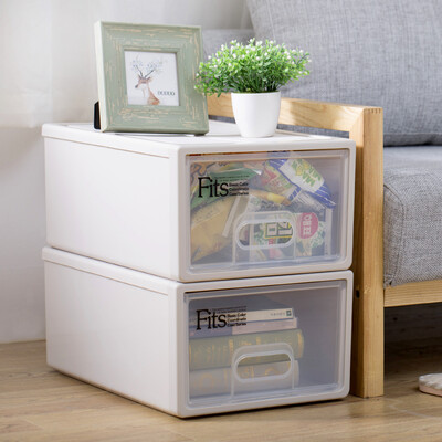

Jinghuisi create JH8155 drawer storage box M plastic desktop debris drawer office clothes thicken wardrobe storage box clothes toy storage box storage box storage box extra large