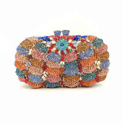 

Elegant diamonds bag evening party rhinestone hollow out clutches women crystal purses bridal wedding party clutches