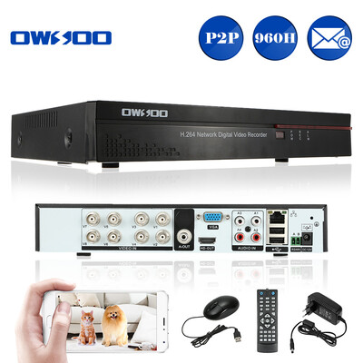 

OWSOO 8CH Full 960HD1 H264 P2P Network DVR CCTV Security Phone Control Motion Detection Email Alarm for Surveillance Camera