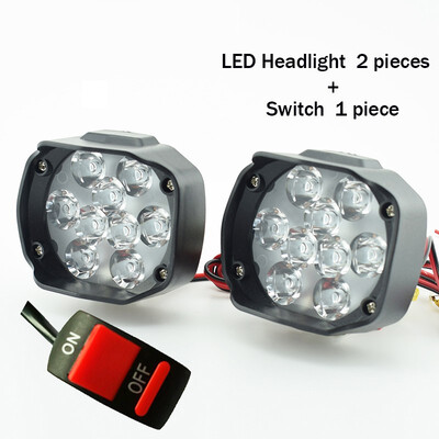 

Motorcycle 12V 6500K LED Headlight auxiliary driving lights Car Headlamp Scooter Moto Fog lamp Spotlight Motorbike work lights