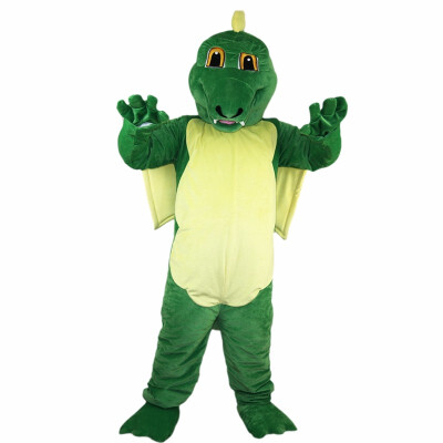 

LangtengGreen Dinosaur Magic Dragon Mascot Cartoon Costume Cosplay Party Halloween Christmas Festival Performance