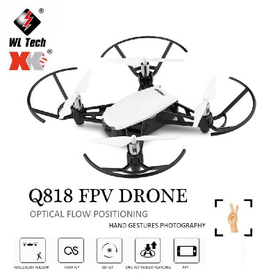 

WLtoys XK Q818 Optical Flow Drone with Dual Camera 720P Wifi FPV Altitude Hold Gesture Photography Quadcopter