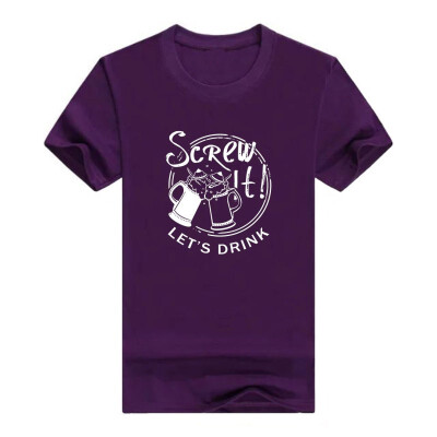 

Funny Beer Gifts Screw It Lets Drink Beer Lover Premium Crewneck Men s T-Shirt