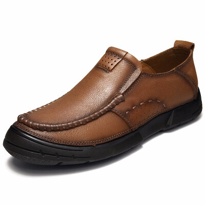 

Mens lazy casual shoes handmade leather retro mens leather shoes business dress shoes