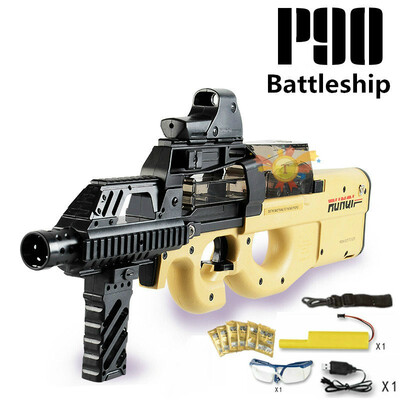 

P90 Electric Toy GUN Water Bullet Bursts Gun Graffiti Edition Live CS Assault Snipe Weapon Outdoor Pistol Toys lepin