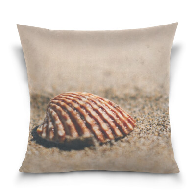 

Throw Pillow Case Decorative Pillow Covers 16 X 16 inch Sea Shell Pattern Pillowcase