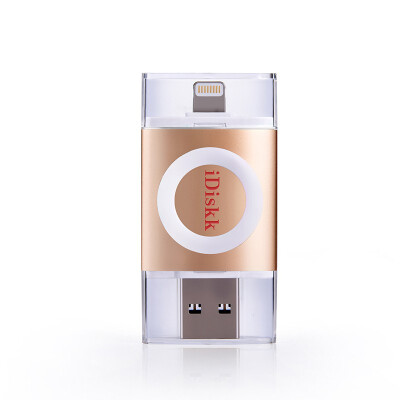 

iDiskk Pendrive Multifunction USB Flash Drive 30 Memory Stick Fingerprint Unlock Metal Pen Drive for ApplePCiPad 2 in 1 64G