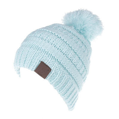 

Children Warm Winter Wool Knit Beanie Fur Pom Bobble Beret Hat Crochet Ski Cap