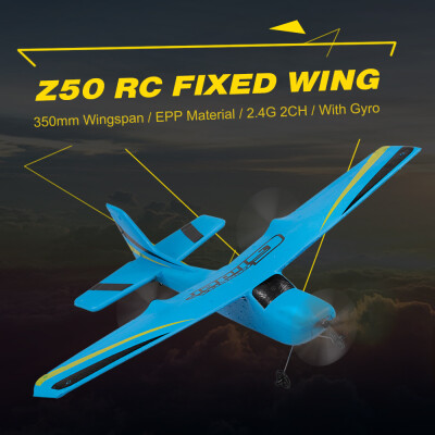 

Z50 24G 2CH Remote Control Glider 350mm Wingspan EPP Micro Indoor RC Airplane Aircraft with Gyro RTF